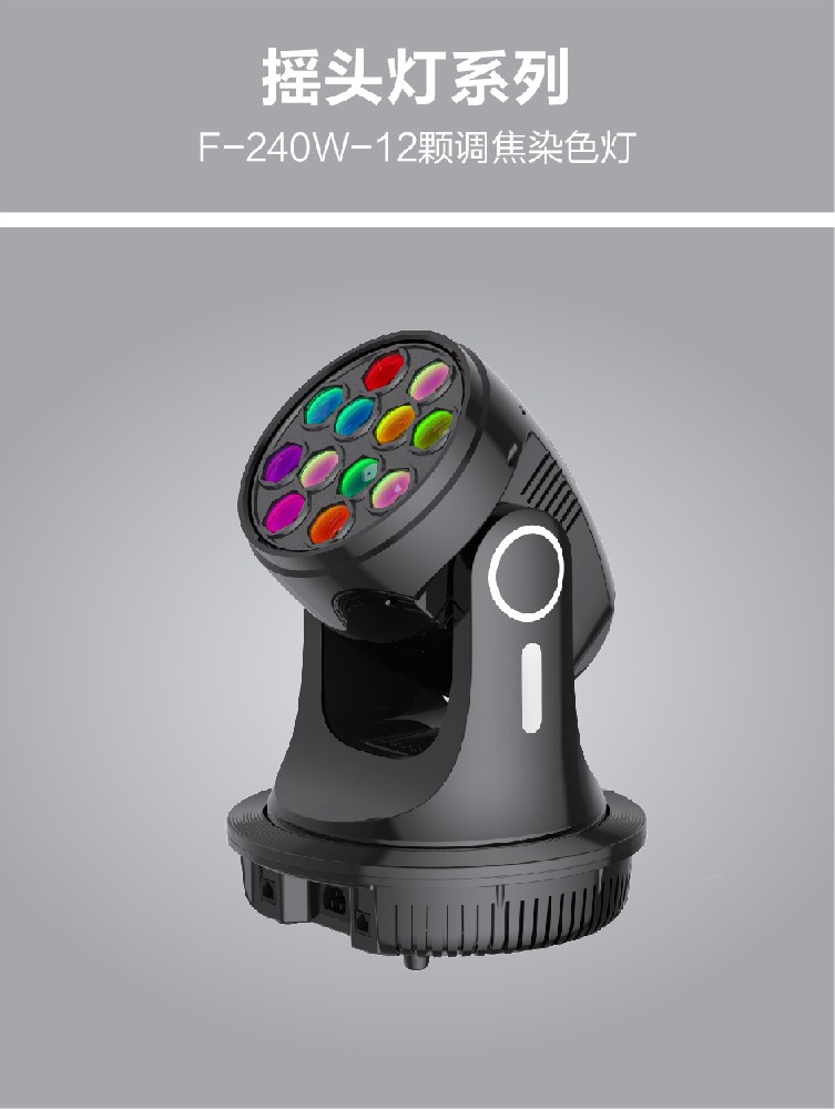 F-240W-12顆調焦染色燈